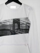 サイドシティクロップTシャツ / Side City Crop T-shirt (2color)