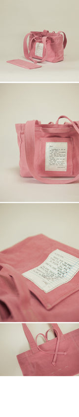 (スモール) ビンテージキャンバスバッグ / (Small) Vintage Canvas Bag - Pink