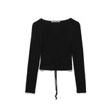 [MADE] Season String V-neck Long Sleeve Tee
