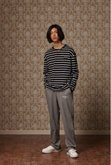 Multi stripe long sleeve T - White/Blue/Black (4622115176566)