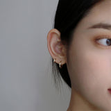 [single earring]14K gold classic one-touch earring (m) (6680494669942)