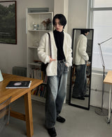 レッドドライデニムパンツ/Red dray denim