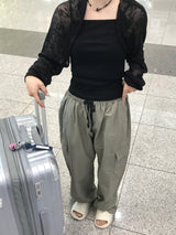 Daily nylon cargo pants 