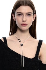 NO.483 [BLACK] ハートコードロックネックレス