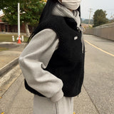 [BELLIDE MADE] Fleece wool vest.