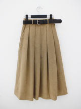 クリーンベルトロングスカート/Clean belt long skirt (2color)