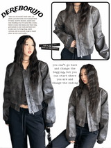 Hazelnut leather jacket