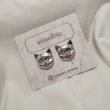 メルビーザキャット - キャットフェイスピアス / Melbie The Cat Series - Cat Face Piercing (Silver) (Red Velvet Joy, VIVIZ Sinb Piercing))