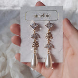 ダイアモンドフローラルプリンセスピアス