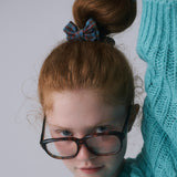 RIBBON SCRUNCHIE, CHECK