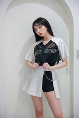 ダイスジャージークロップTシャツ/TOP(8102) Dice Jersey Crop Tee