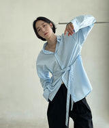 Self-Tie Belt Shirt (6595306750070)
