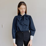 COLOR TIE SHIRT_NAVY (6600107556982)