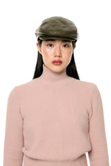 GLOSSY HUNTING CAP / KHAKI