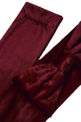 Ribbon Muffler_Wine Red