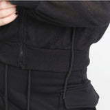 Rant see-through linen zip-up