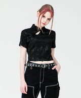 JACQUARD QIPAO CROP SHIRT (6584943509622)
