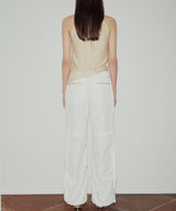 アンバランスホルターノースリーブ / UNBALANCED HALTER SLEEVELESS (BEIGE)
