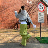 ナッピングエンブロイダリー2WAYジョガーパンツ / [Bellied made] napping embroidery two-way jogger pants