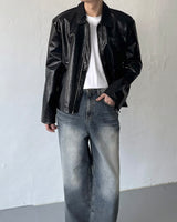 ボルトコートレザージャケット / OA bolt coated leather jacket (3 colors)