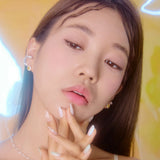ワンキュービックイヤリング / Yellow One Cubic Earring (rosegold)