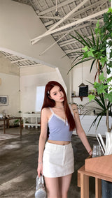 Reality V Lace Sleeveless Tee