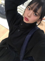 Verliebt high neck long coat