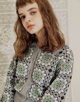 GRANNY SQUARE CROP CARDIGAN LIGHT GRAY (6691443736694)