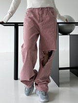 ビジョピンクデニムパンツ/no.1109 Bijo Pink Denim Pants