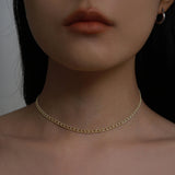 シルバーフルールネックレス / silver fleur necklace (vermeil)