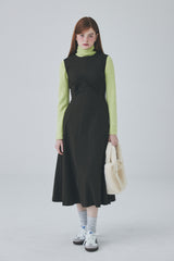 シャーリングロコドレス / Shirring Roco Dress [Olive]