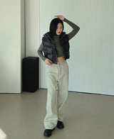 クロップパディドベスト/Crop Padded Best (4color)