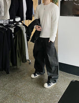No.0648 slim waffle T (3color)