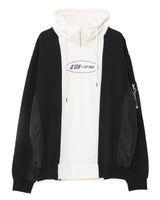 リメイク風切り替えパーカー/REMAKE-LIKE MULTI PATTERN HOODIE (4584662335606)