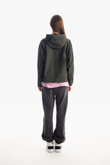 チェリーフーディーウオウブンアノラック／CHERRY HOODIE WOVEN ANORAK [GRAY CHARCOAL]