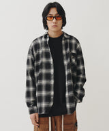 GINGHAM CHECK SHIRT (BLACK)