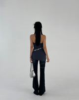Tube Top Strap Mini Dress & Long T-shirt