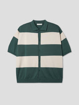 ストライプカラーカーディガン/Stripe collar cardigan 3color