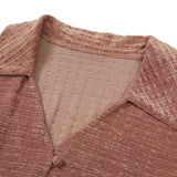 Vintage Velvet Collar Cardigan [PINK] (6618806419574)