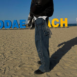 2 Low Nerd Cargo Banding Denim Pants (2color)