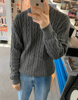 ピグメントツイストニット