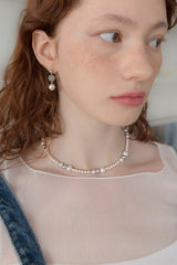 スプリングワルツパールサージカルネックレス/Spring waltz pearl surgical necklace