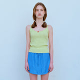 ローズノースリーブTシャツ / ROSE SLEEVELESS TEE, SUNNY LIME