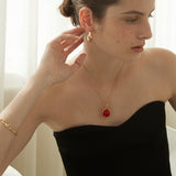バルーンペンダントネックレス / Balloon Pendant Necklace_Red