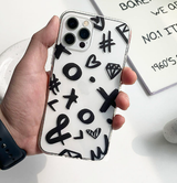 ブラックグラフィティフォーンケース / Black Graffiti Phone Case