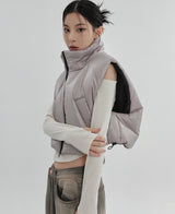 （UNISEX）グルークロップベストダウン