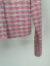 X Tweed bustier cardigan set