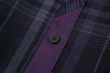 ブレンドチェックシャツS96/Blend Check Shirt S96 Purple