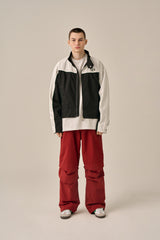 VOLUME POCKET PINTUCK PANTS - BURGUNDY