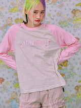 21SS Raglan T-Shirt PINK (6552552308854)
